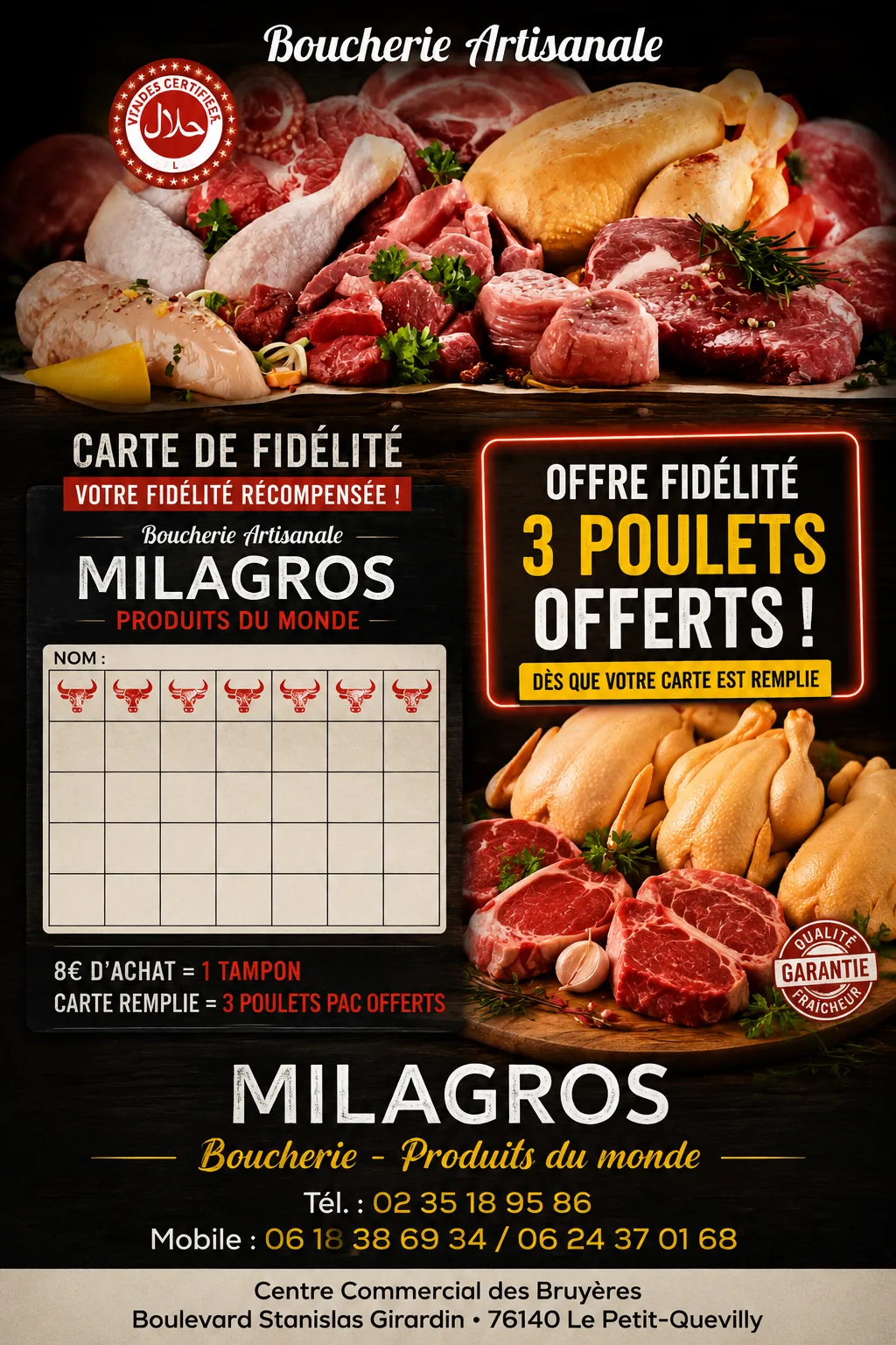 Carte fid&eacute;lit&eacute; Milagros
